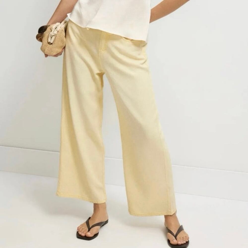 Splendid Yellow Lounge Denim Crop Pants XS